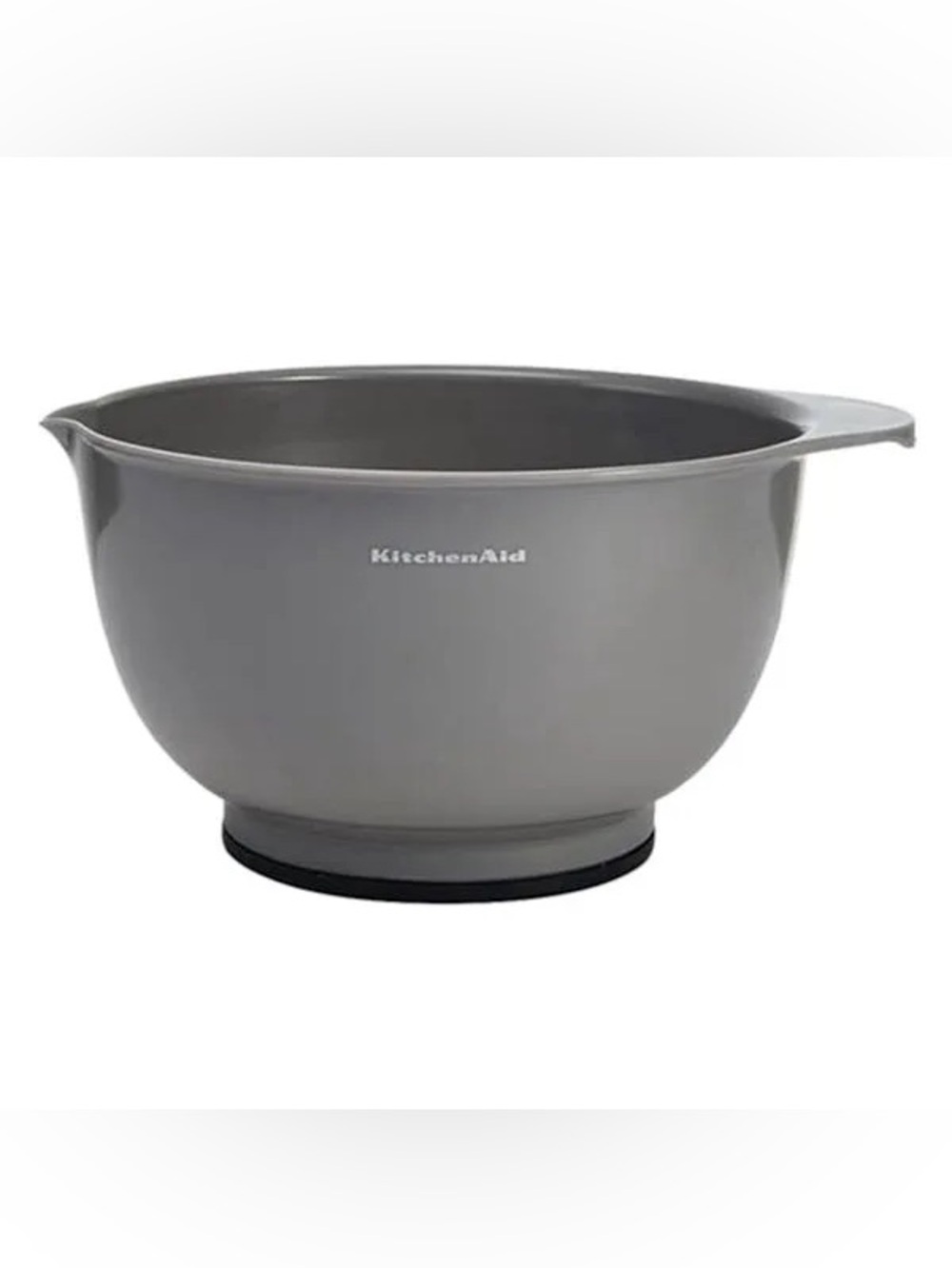 Glossy Gray Kitchenaid Plastic Nesting Bowls x2